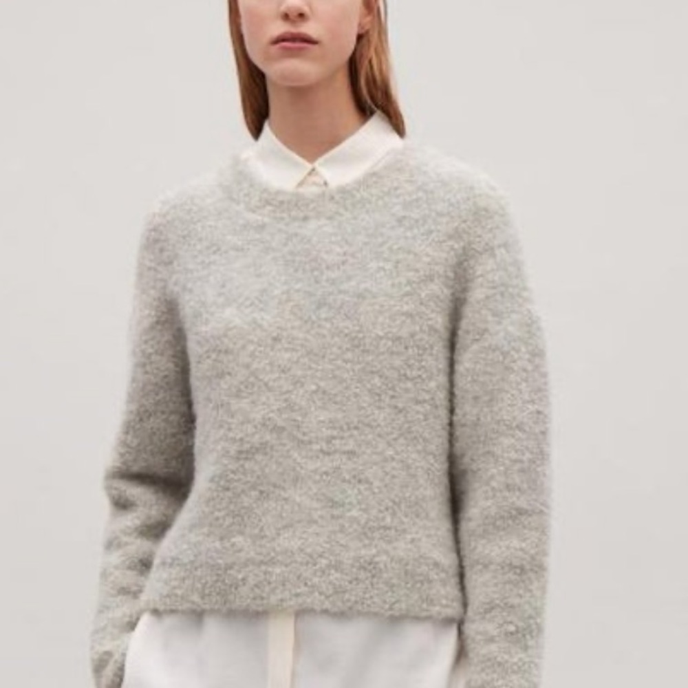 COS Mohair & Wool Cropped Sweater XS
